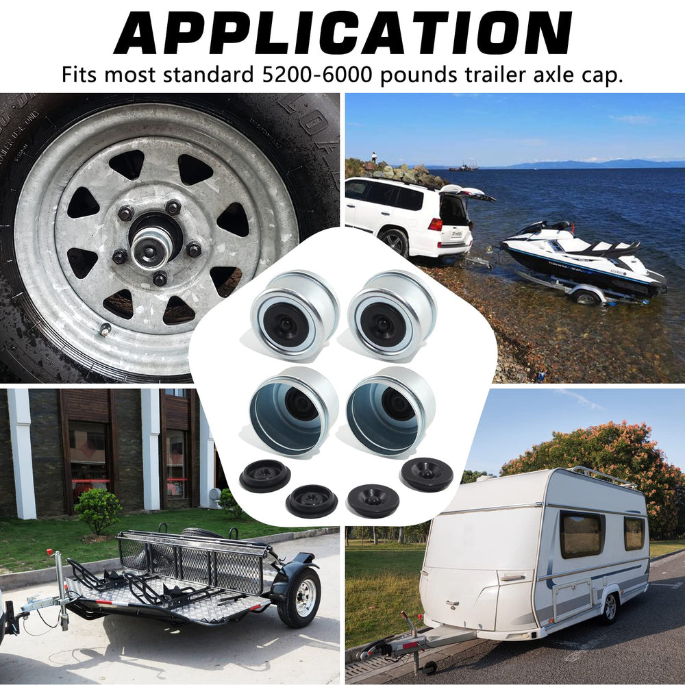 GREPSPUD installed on trailer hub illustrating protection during travel