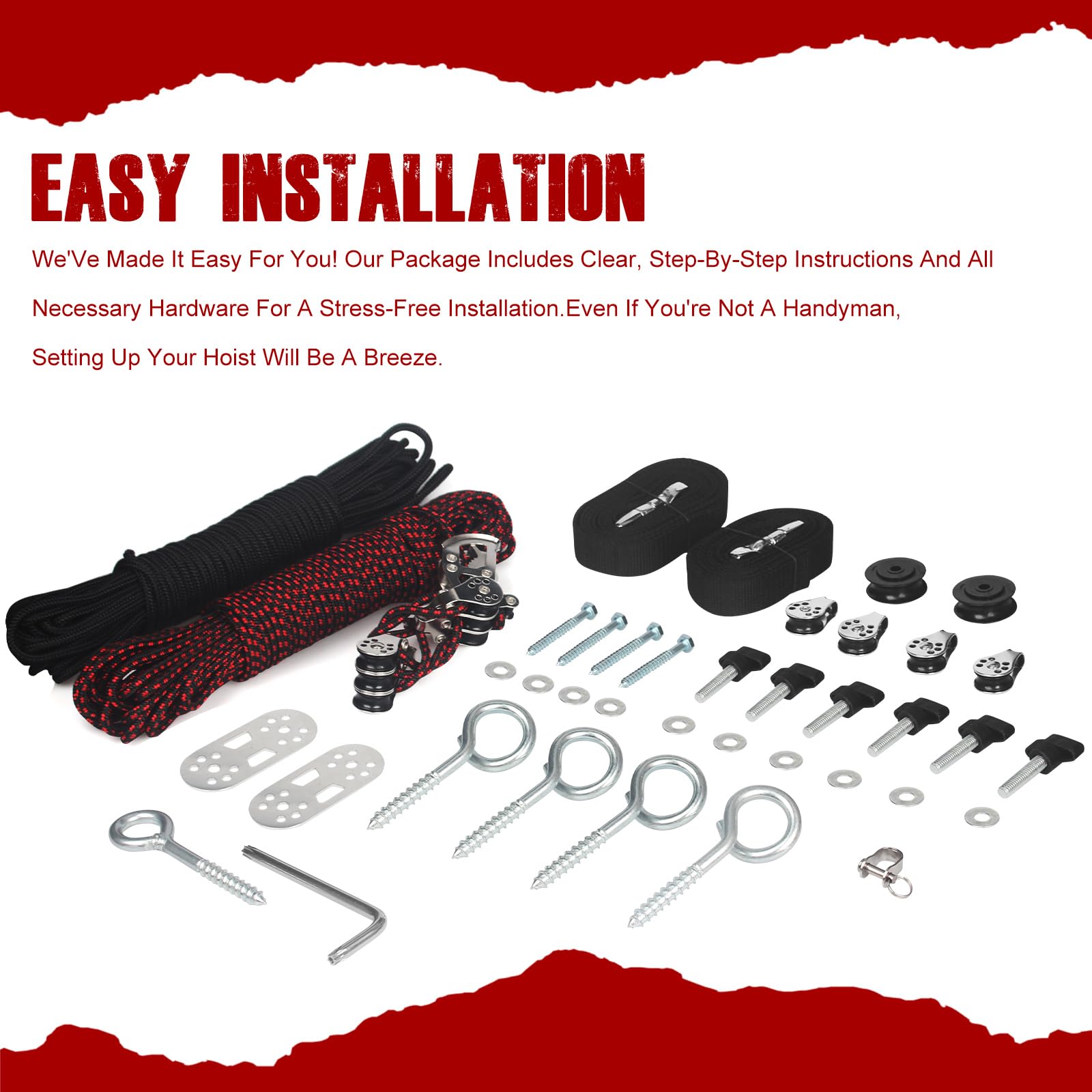 GRERTY winch with six knobs visible, allows one-person easy control