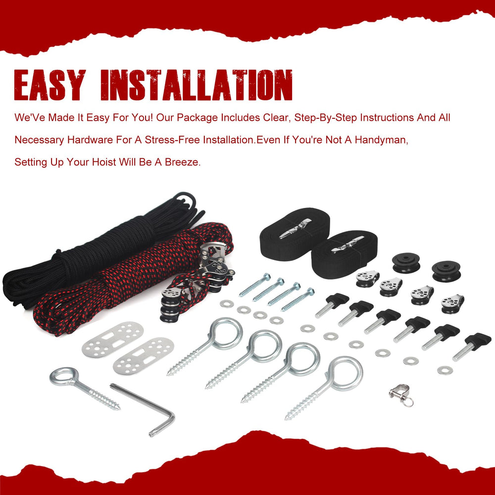 GRERTY winch with six knobs visible, allows one-person easy control