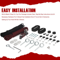 GRERTY winch with six knobs visible, allows one-person easy control