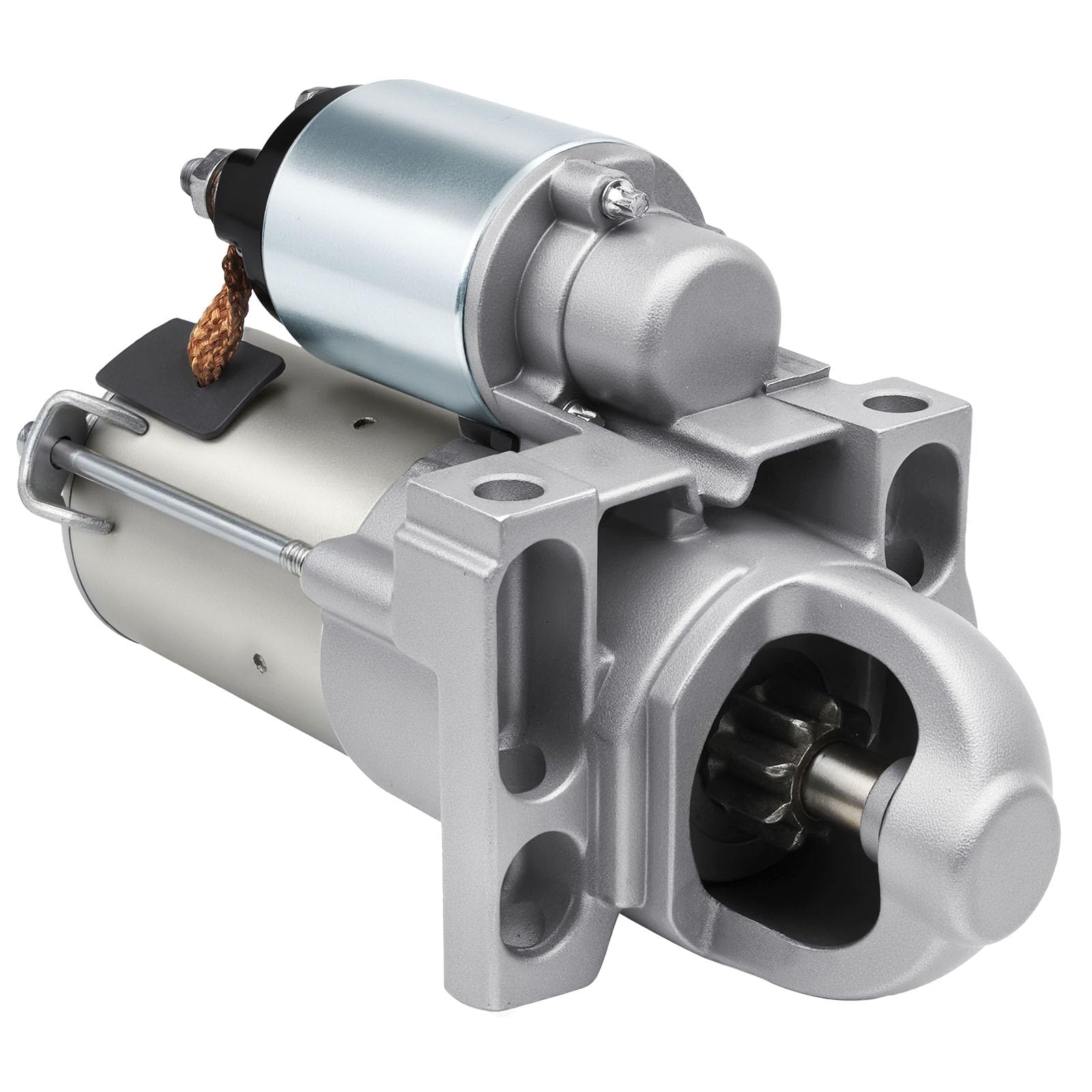 Grezuton starter front view showing solid mounting and improved fit