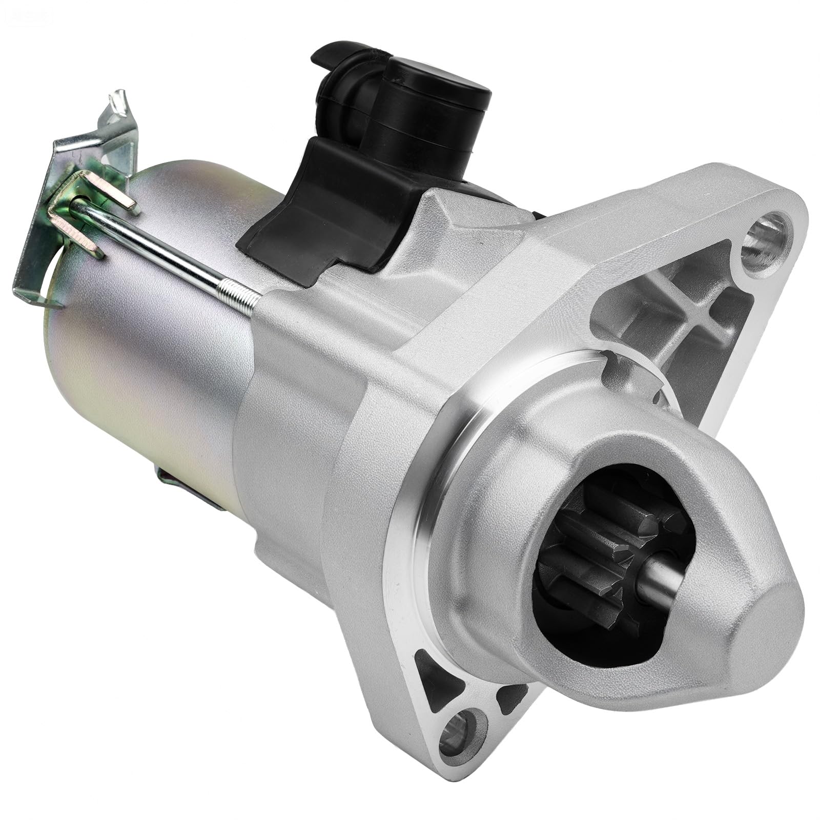 Grezuton starter front view showing mounting flange and ready-to-install benefit