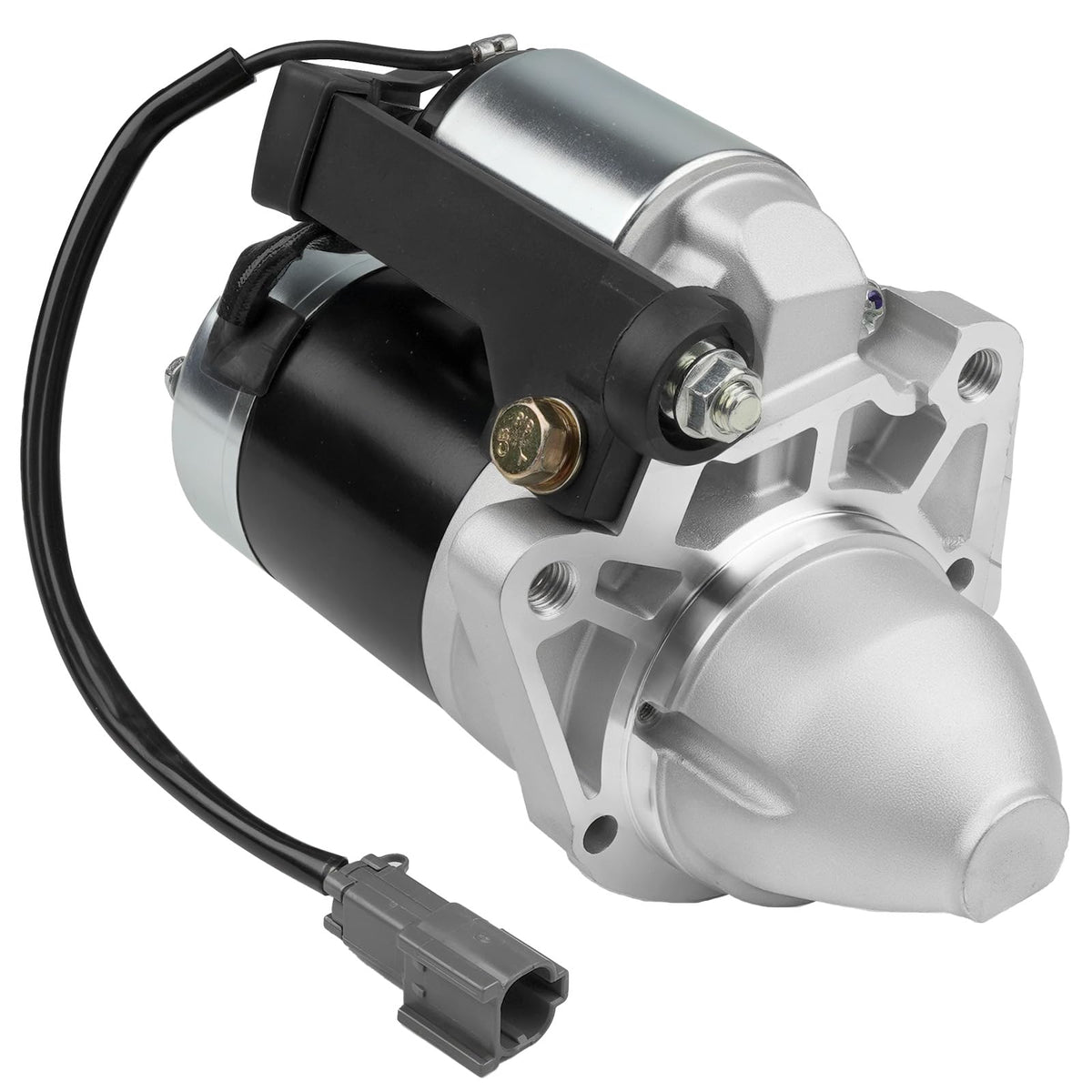 Grezuton starter front view showing mounting flange and clean finish for reliable fit