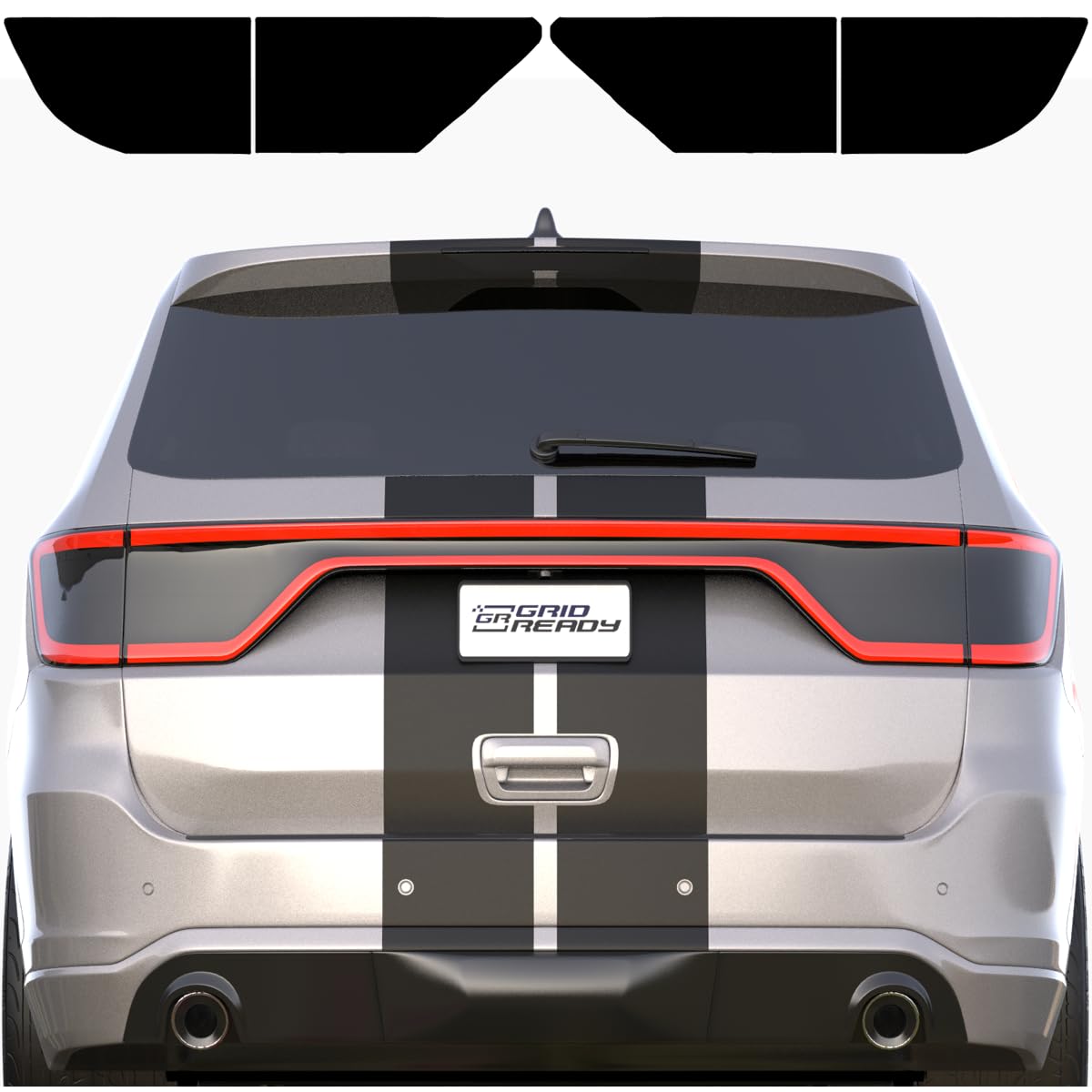 GRIDREADY front taillight overview showing seamless smoked finish and enhanced style