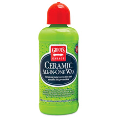 Griot's Garage front label on 16 oz bottle showing product name and benefits