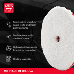Griot's Garage foam interface detail showing rebound for faster rotation
