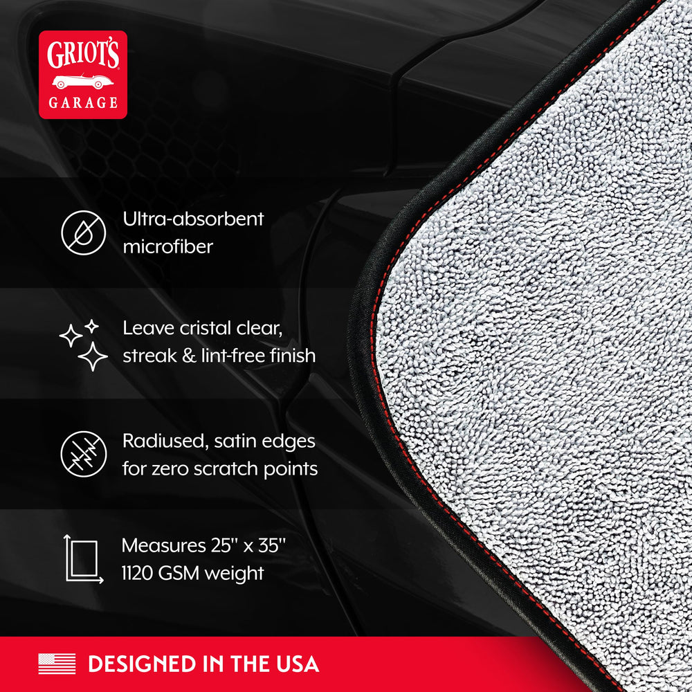 Griot's Garage satin-trimmed edge detail preventing scratches for safe use