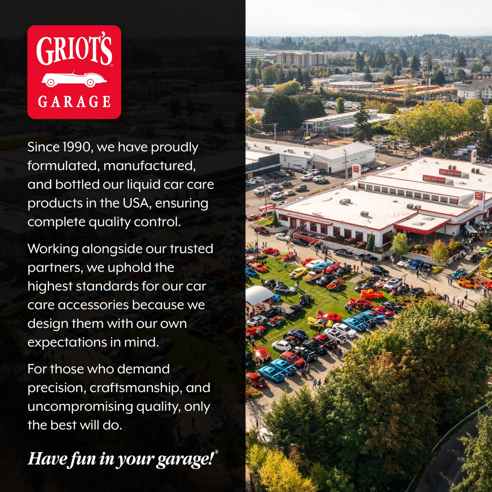 Griot's Garage wiping vinyl dashboard clean for non-greasy finish