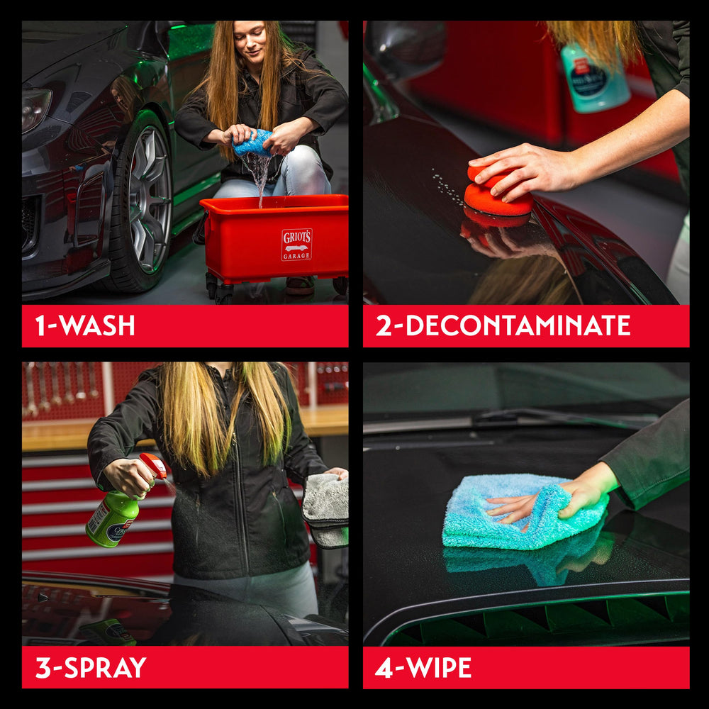 Griot's Garage used on wheel surface to reduce brake dust adhesion and boost gloss