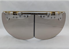GSP Bourke smoke front view showing visor fit and reduced glare benefit