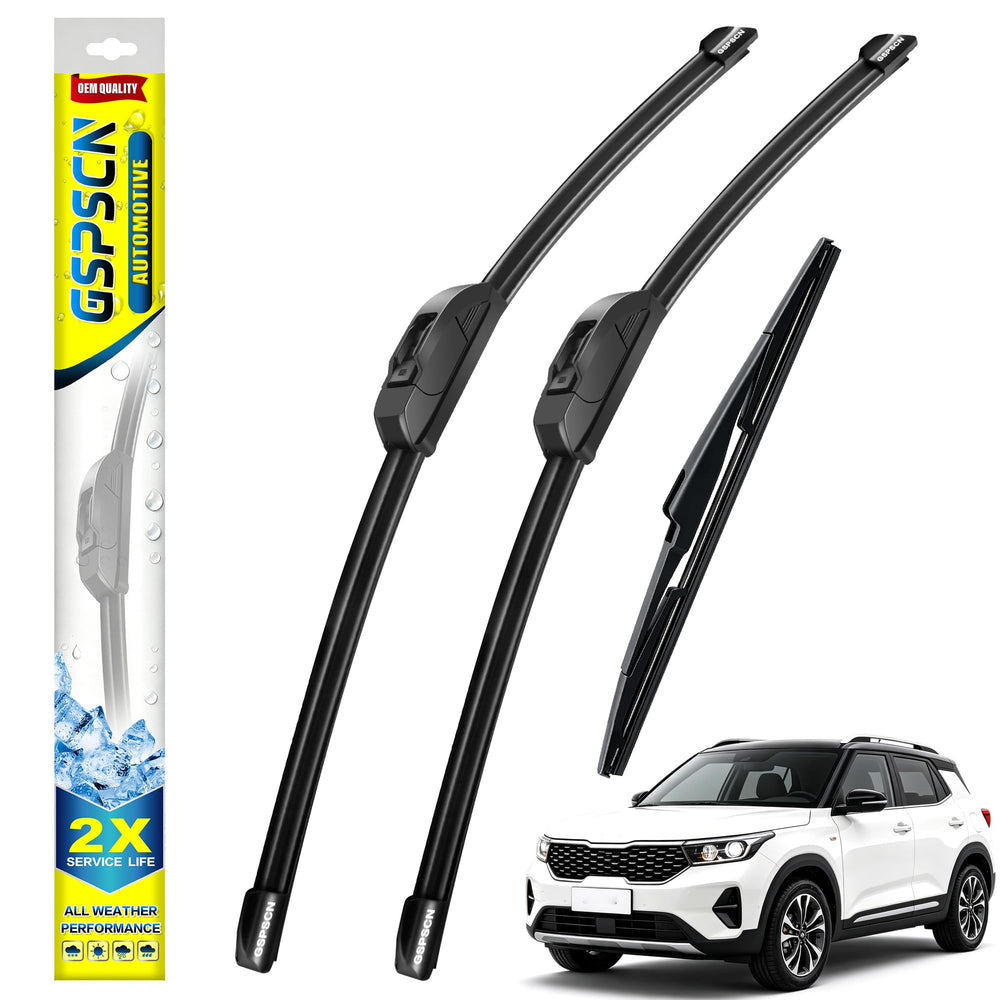 GSPSCN front packaging showing the three-piece wiper kit and fitment benefit