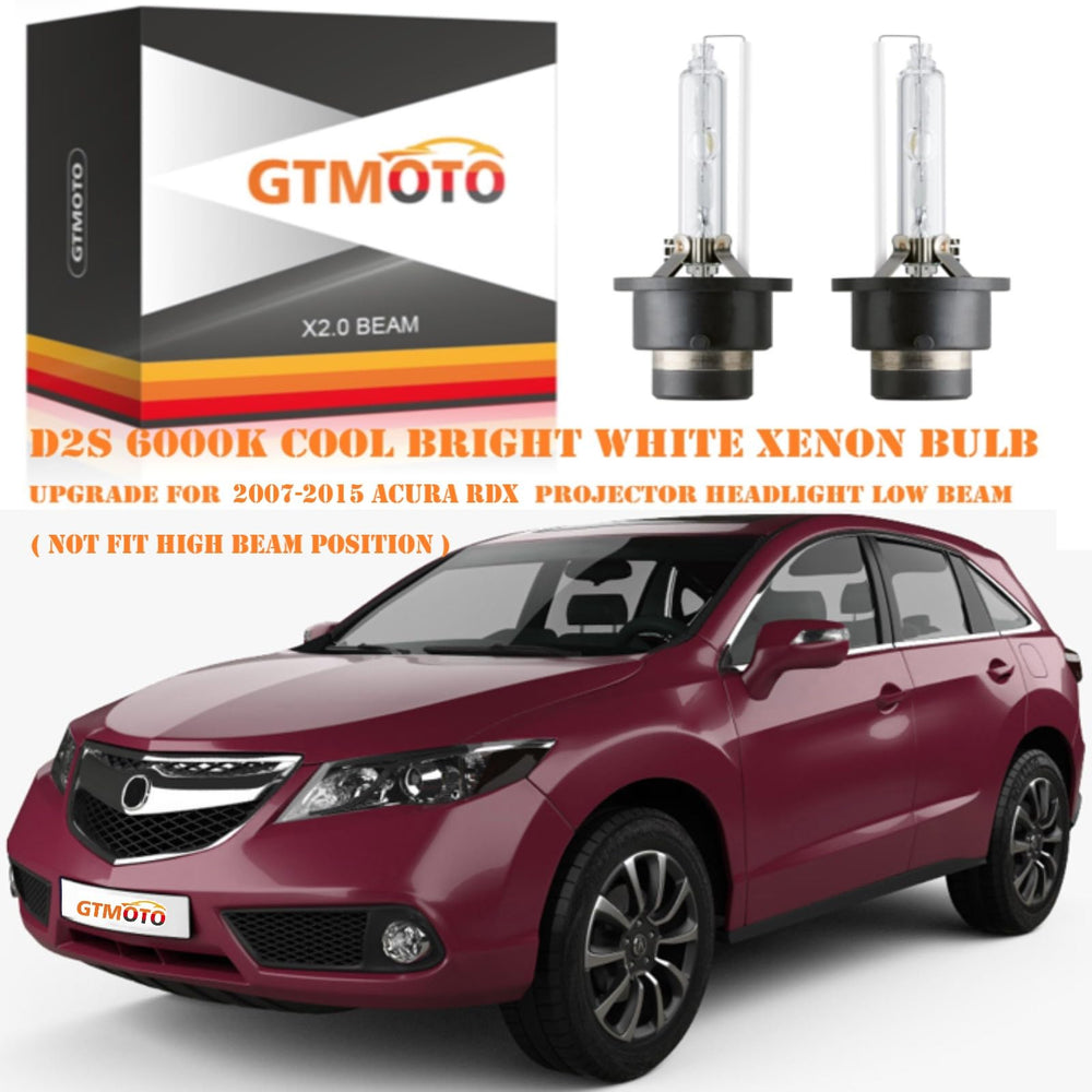 GTMOTO D2S in Acura driving at night highlighting improved visibility