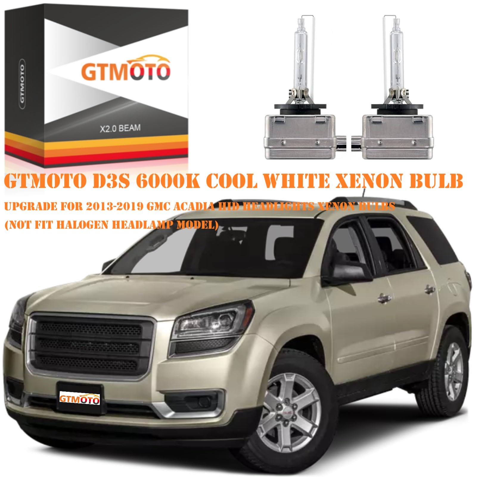 GTMOTO D3S nighttime driving scene showing improved visibility benefit