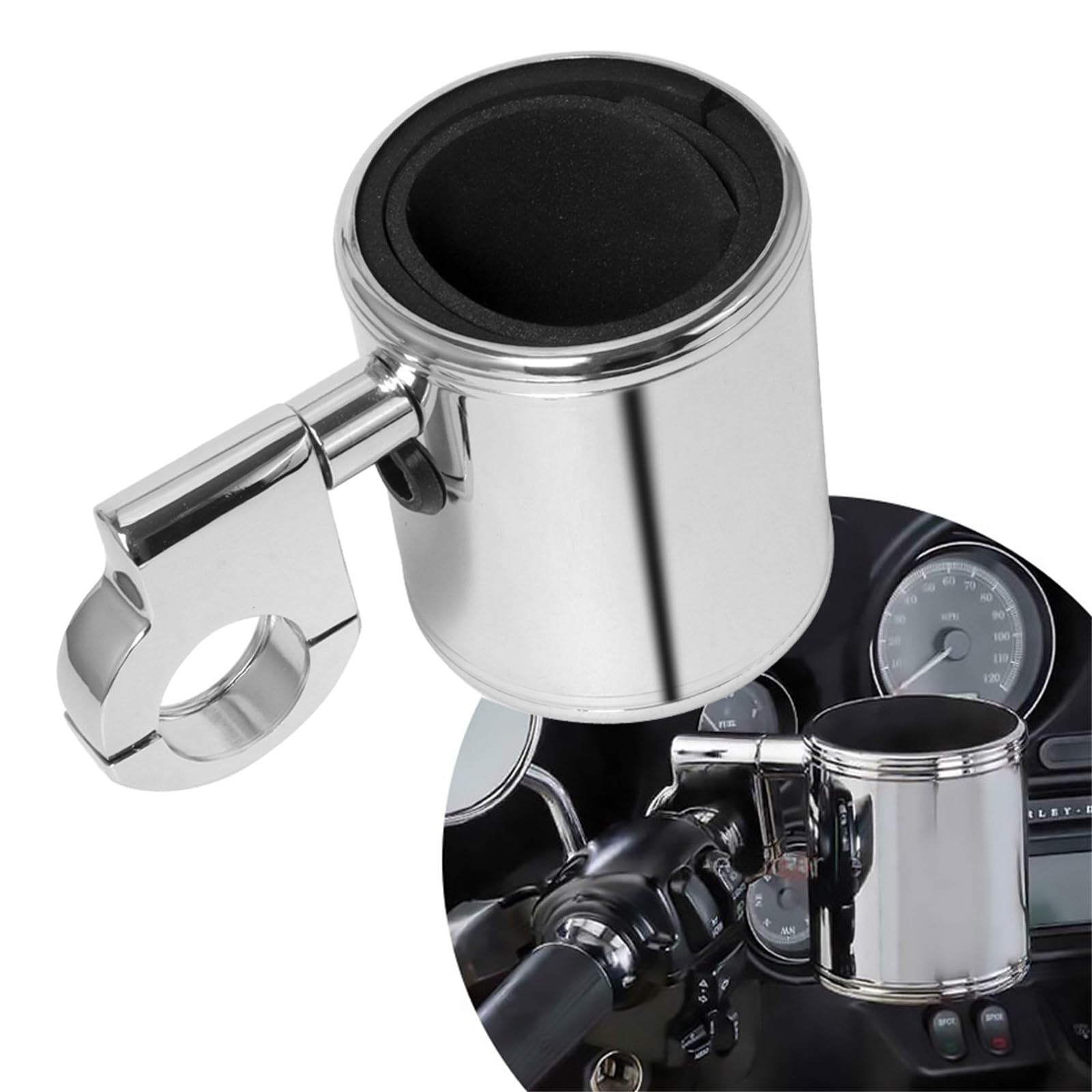 GUDITEM close-up clamp detail showing durable fastening and vibration resistance benefit