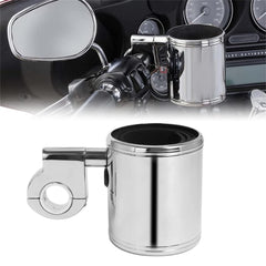 GUDITEM front view handlebar cup holder showing secure mount and tidy profile benefit