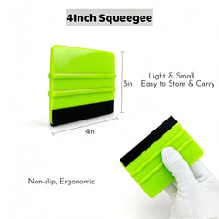 GUGUGI felt squeegee closeup protecting vinyl while smoothing air pockets