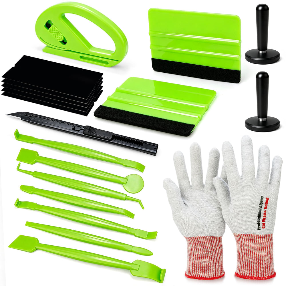 GUGUGI front packaging showing full 7-piece vinyl wrap kit for quick setup