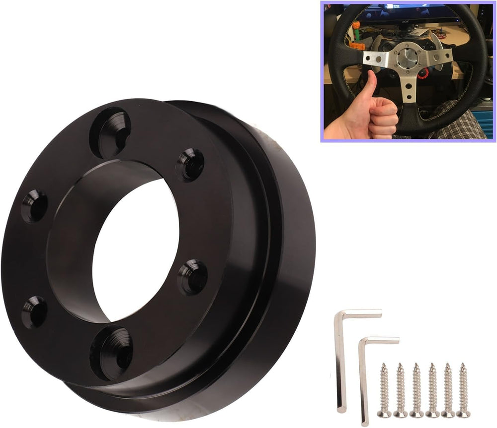 Gugxiom front view of adapter showing bolt pattern and clean fit for precise mounting