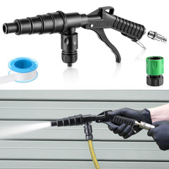 Gulfmew flush gun front view showing durable body and ergonomic handle, improves flushing control