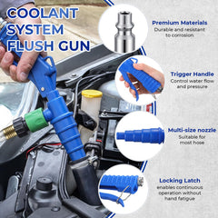 Gulfmew ergonomic handle and locking trigger for controlled flushing benefit