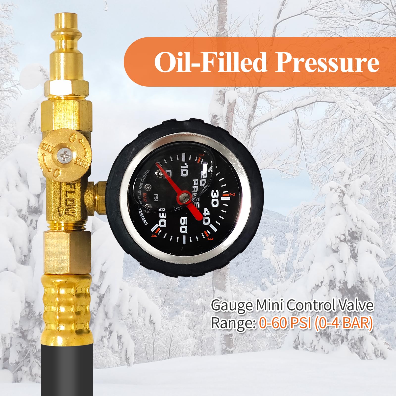 Gute brass adapter close-up highlighting lead-free construction and long-lasting durability