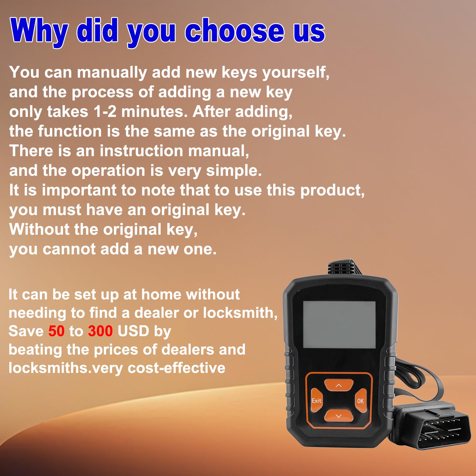 Gvolinkdpe remote back with battery compartment open, quick battery replacement benefit