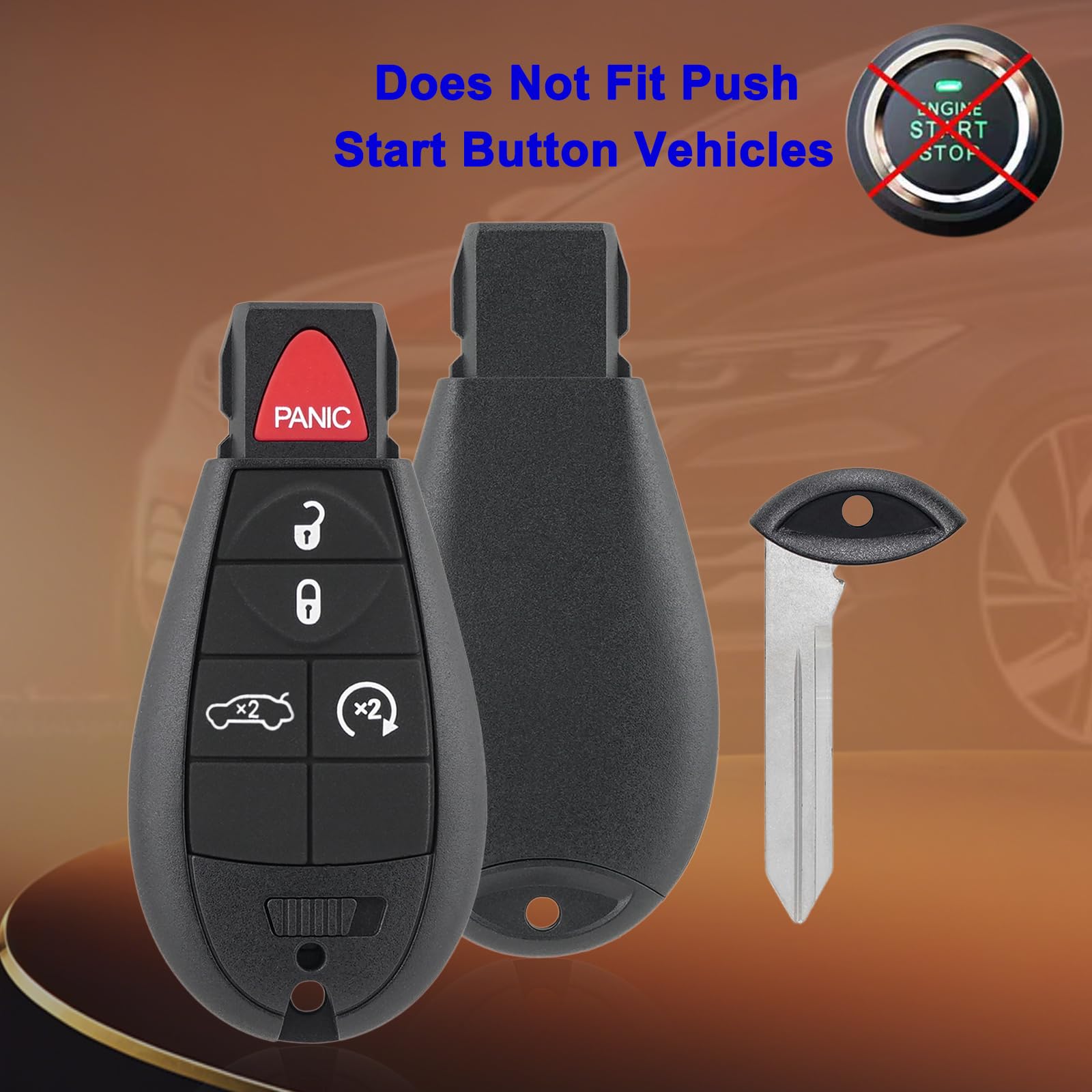 Gvolinkdpe replacement fob beside original key for size comparison, simple swap benefit