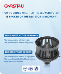 GVPART4U blower motor installed in dash showing correct fitment benefit