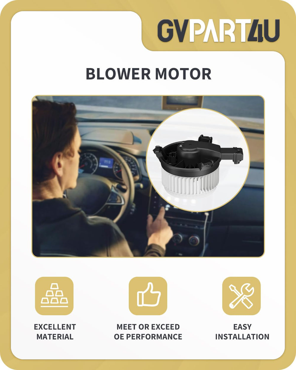 GVPART4U in driving cabin scene showing improved ventilation comfort