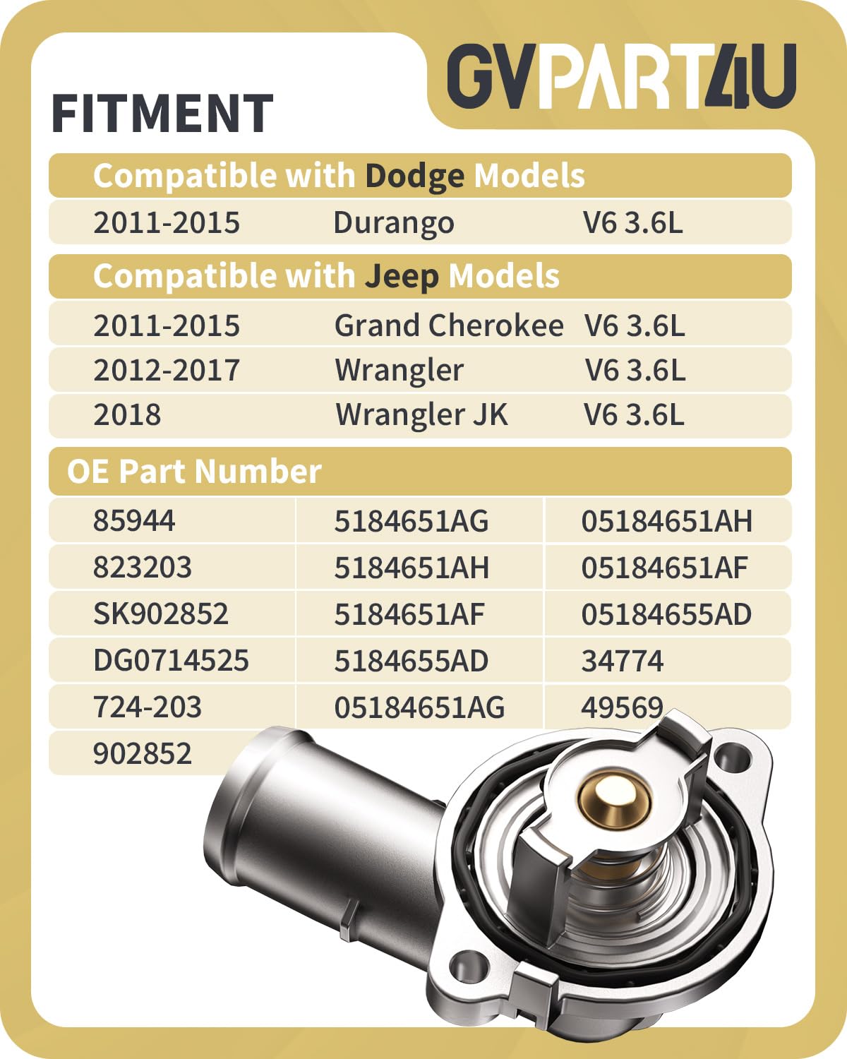 GVPART4U mounting face detail highlighting OEM bolt pattern for reliable installation