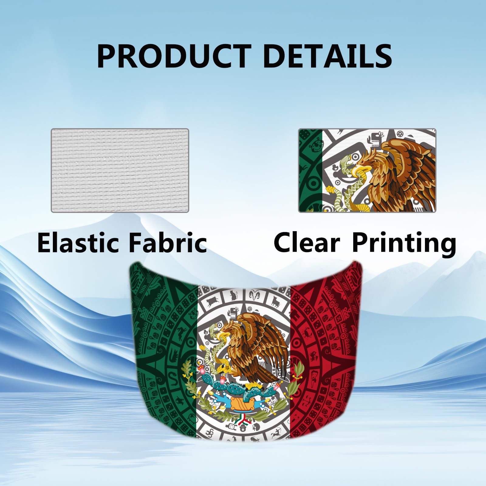 Gwaorai hood cover stretched on car hood demonstrating universal fit and smooth look