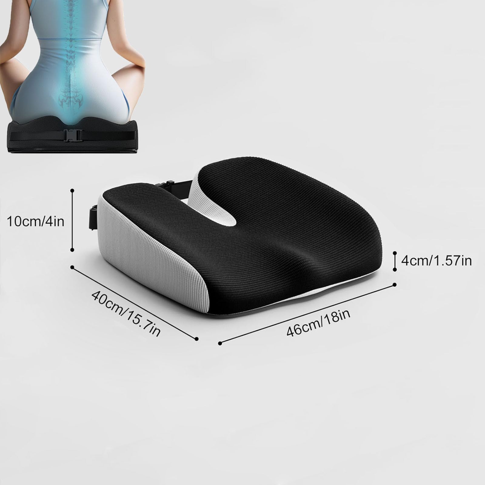 GXHYSW close-up of memory foam texture offering pressure relief benefit