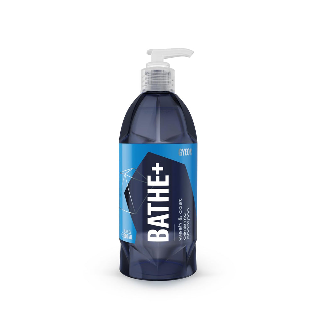 Gyeon Bathe+ front label showing product clarity and professional finish