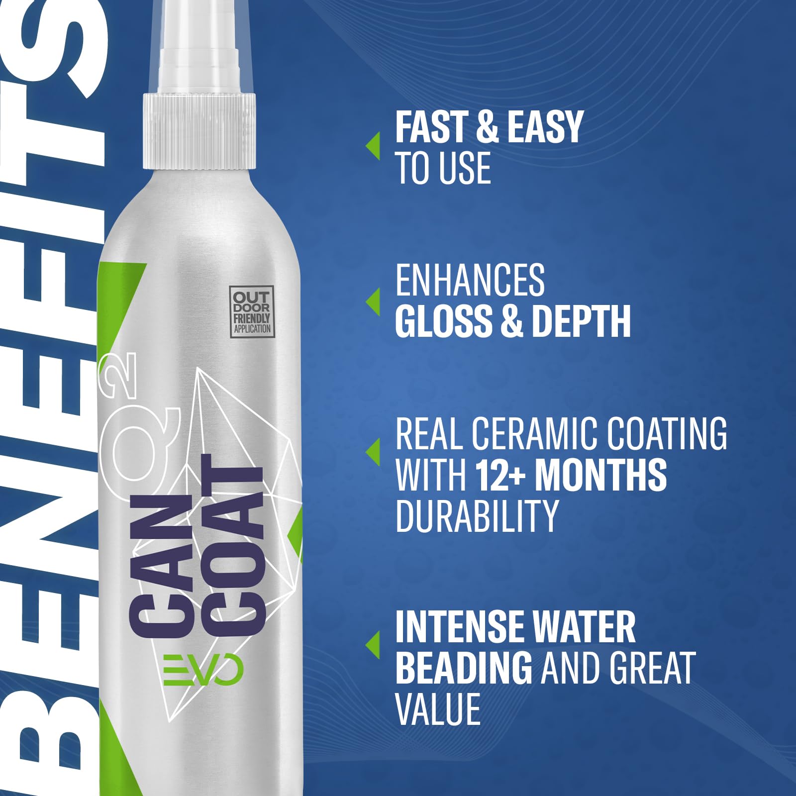 Gyeon before and after paint panel showing improved gloss and clarity
