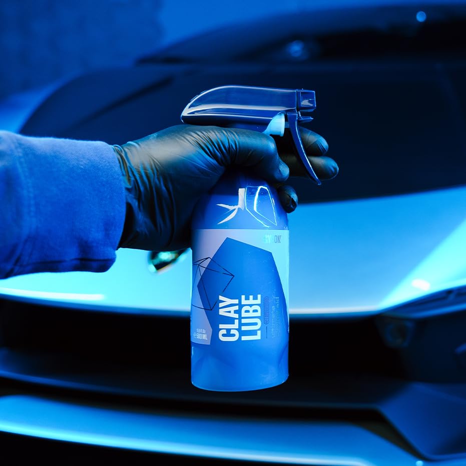 Gyeon applied to painted panel showing improved glide and contaminant removal