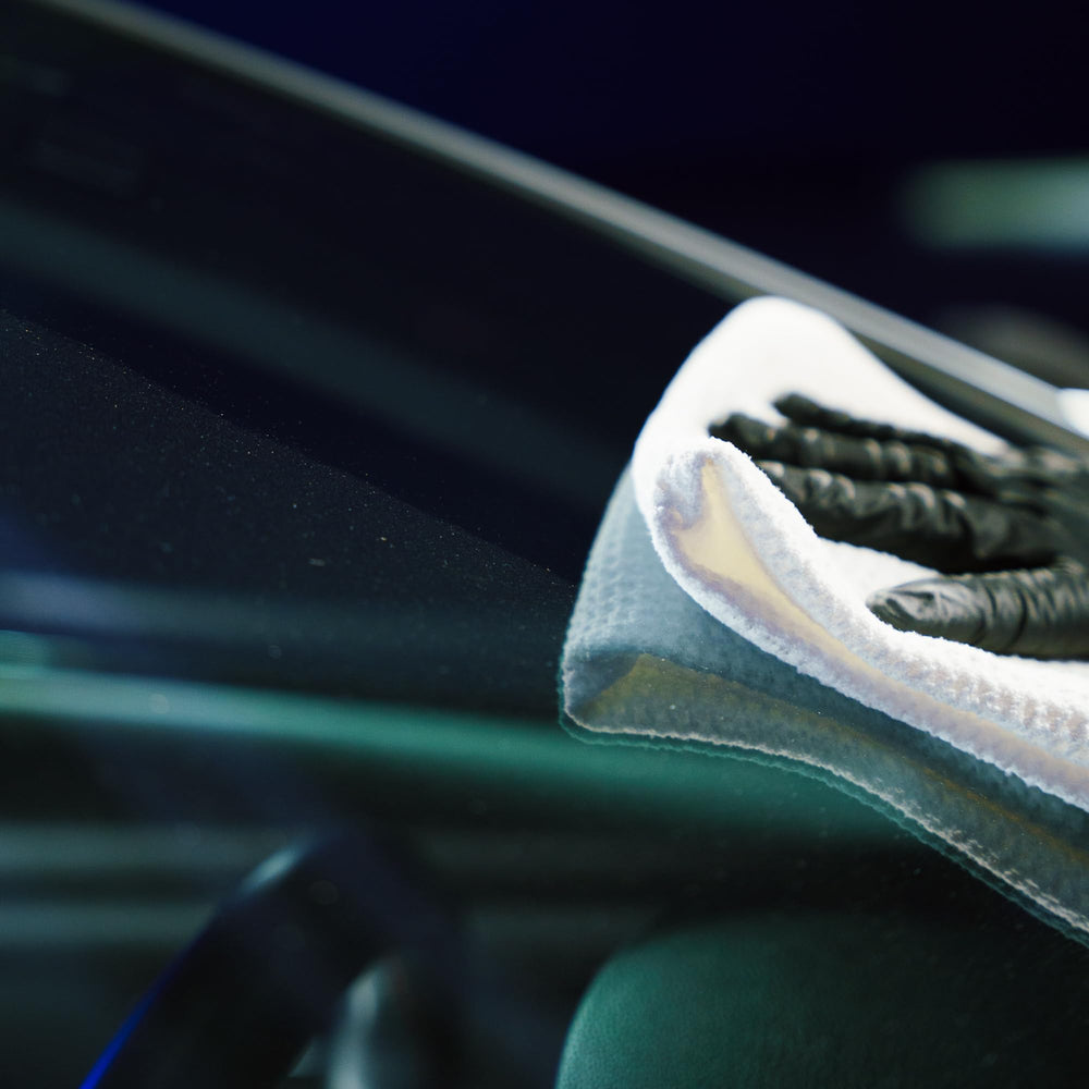 Gyeon used on infotainment screen without harming touch surface
