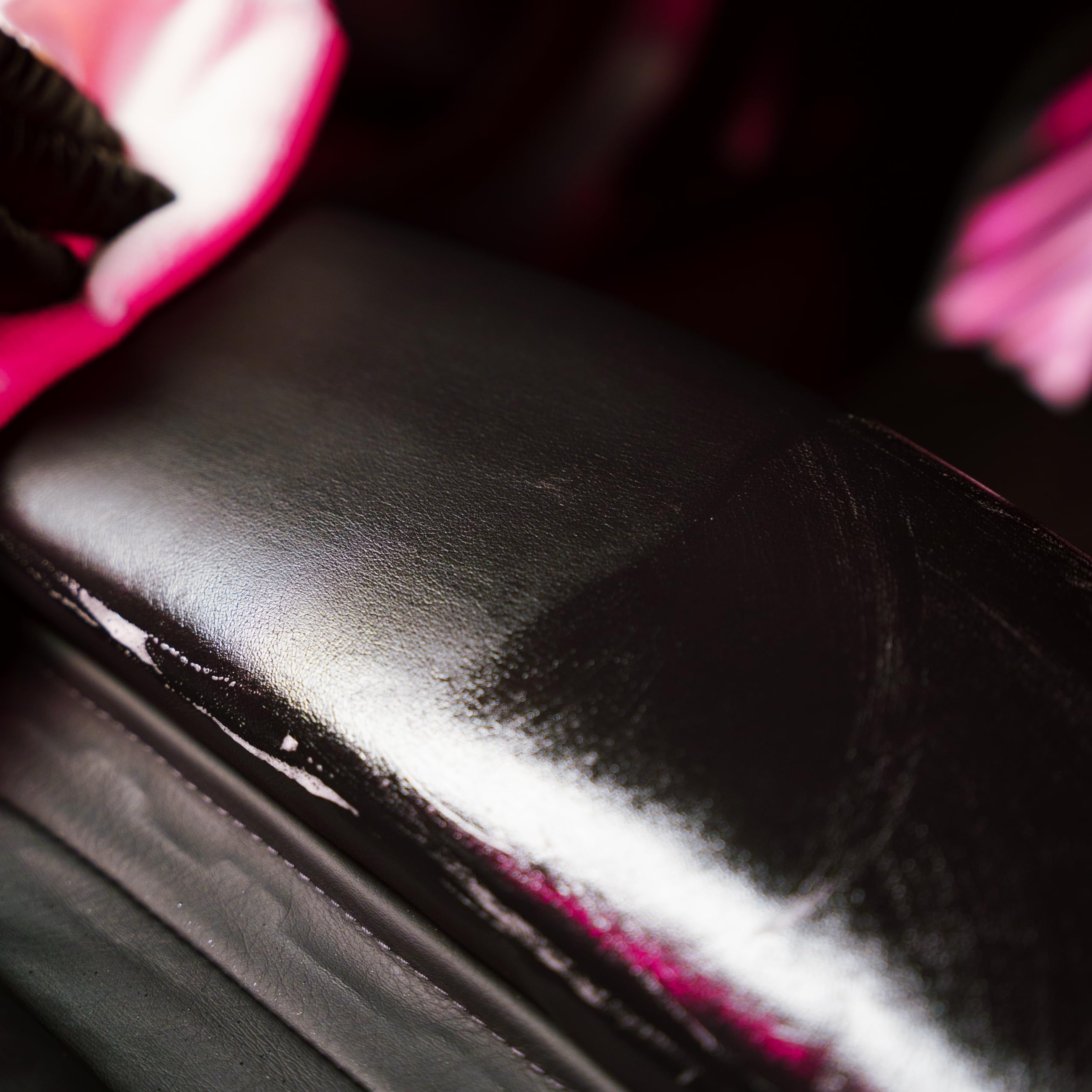 Soft detailing brush with Gyeon cleaning seams for improved coating adhesion
