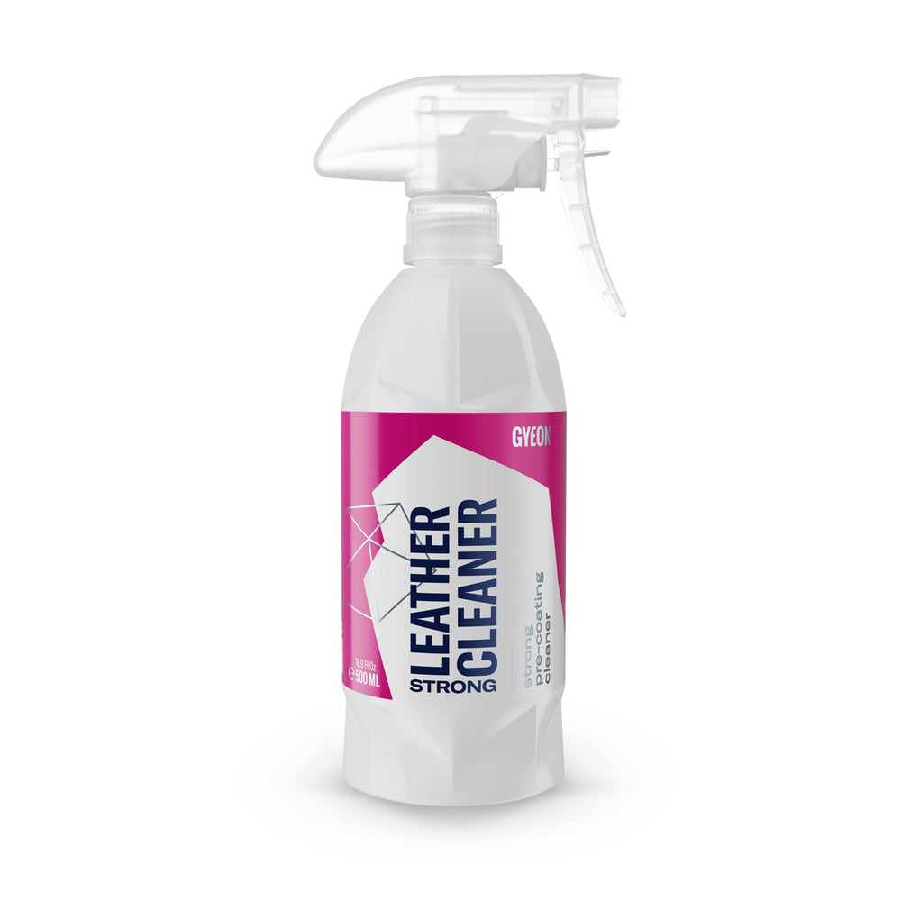 Gyeon bottle front label showing product and strong cleaning benefit
