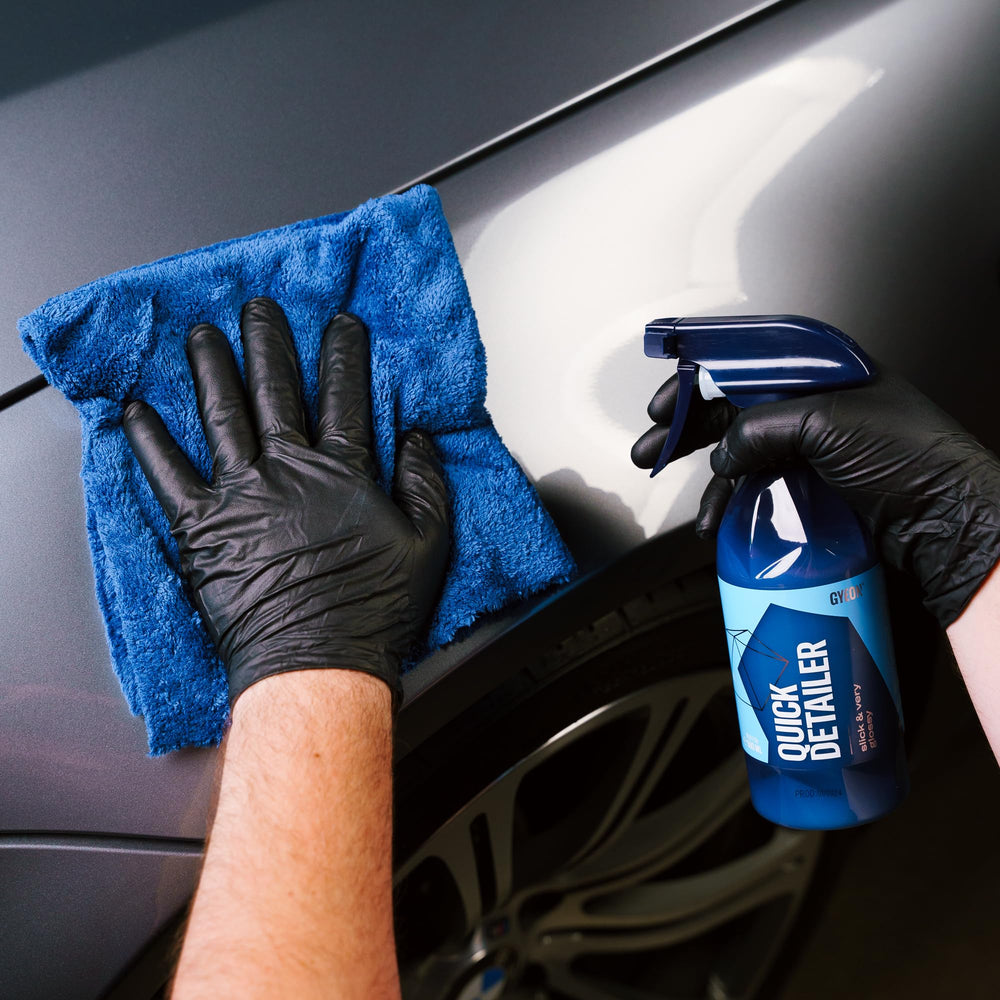 Gyeon used on glass wheel and trim delivering uniform protection