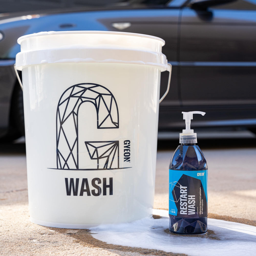 Gyeon Restart Wash cleaning a wheel to remove brake dust and contaminants