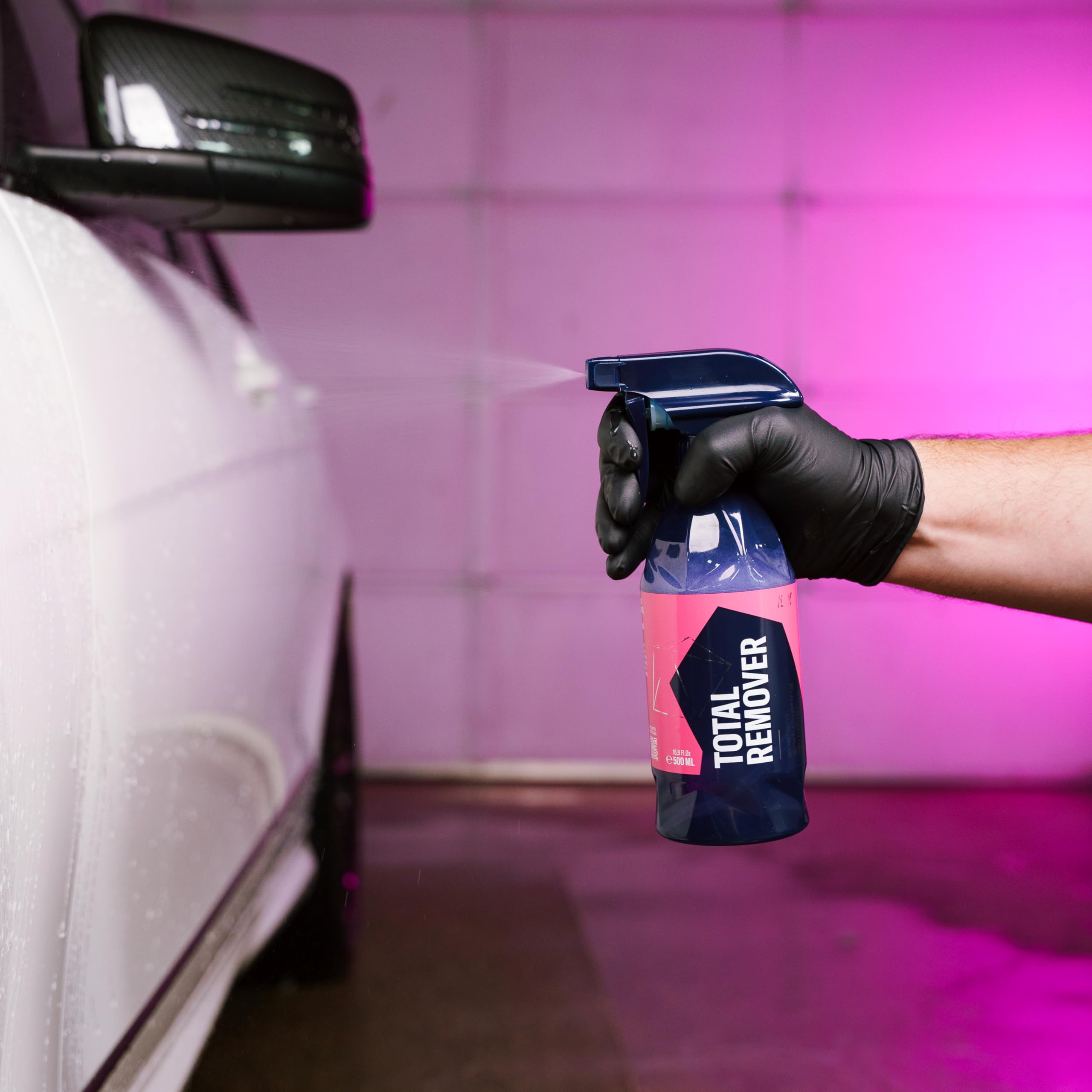 Gyeon TotalRemover used in detailing bay showing professional workflow time-saving benefit