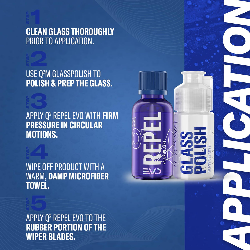GYEON treated side window reducing water film for improved side visibility benefit