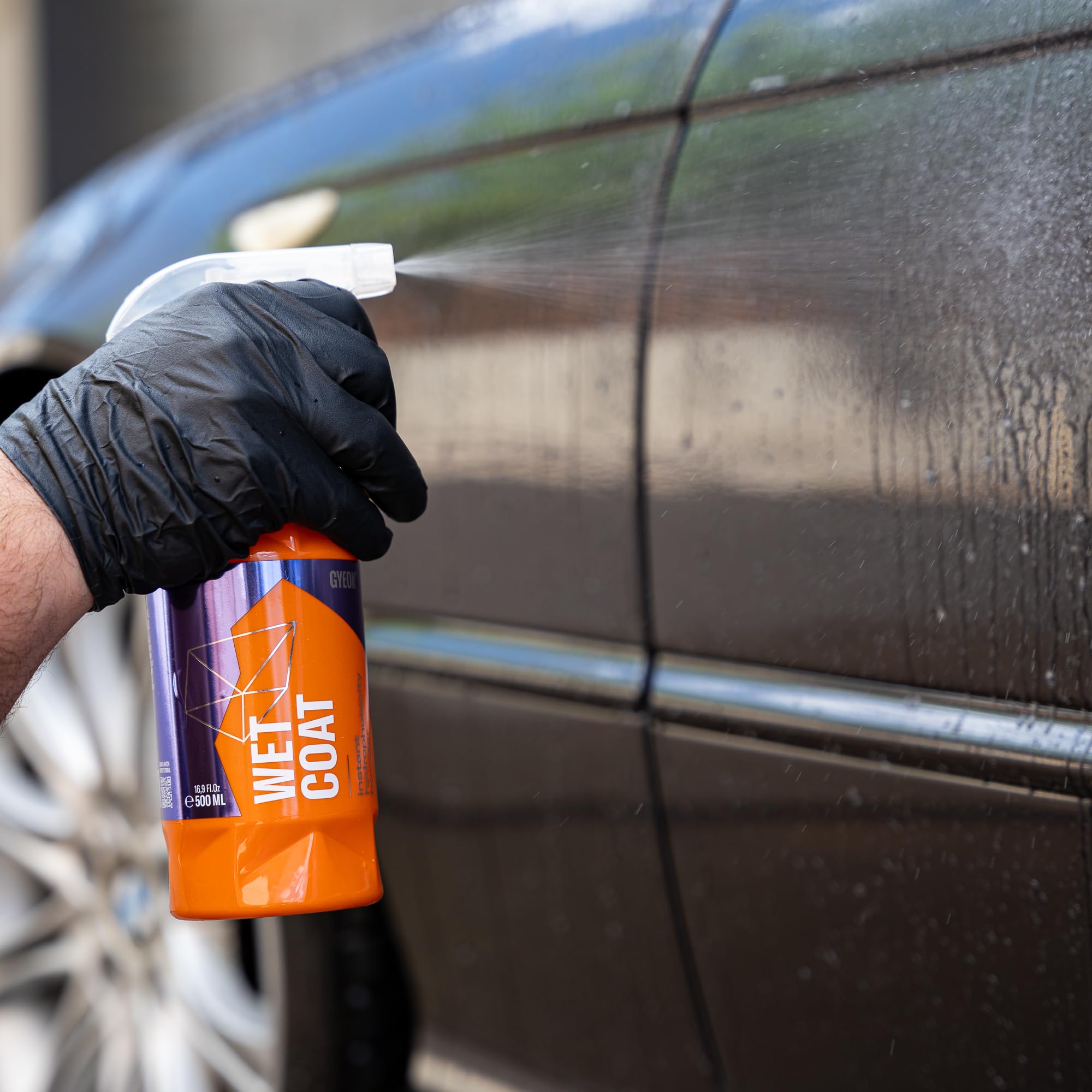 GYEON used on wheels and trim for easier cleaning benefit