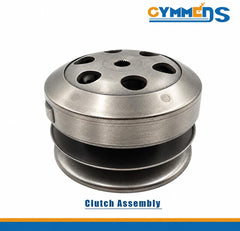 GYMMEDS clutch drum closeup highlighting durable iron finish and heat dissipation