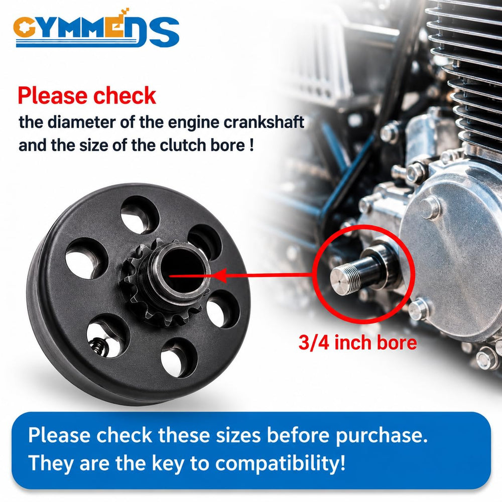 GYMMEDS clutch installed on go-kart showing smooth automatic engagement