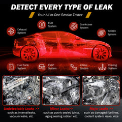 GYTVtools smoke detector in use inside an engine bay locating intake manifold leak