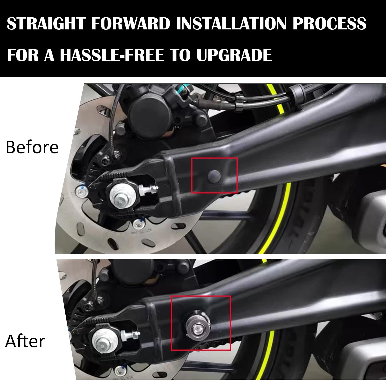 GZDLMoto spool beside ruler showing dimensions and fit verification benefit