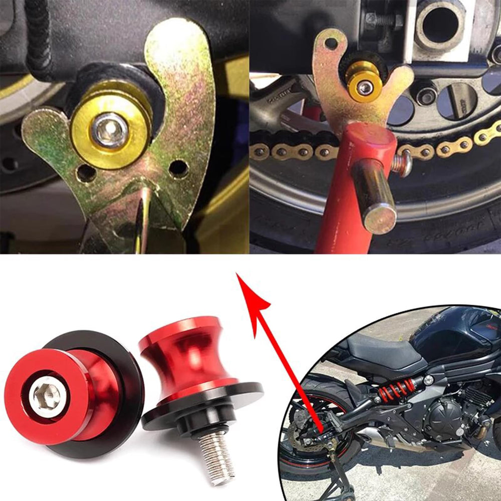 GZDLMoto lifestyle shot on parked motorcycle showing visual upgrade benefit