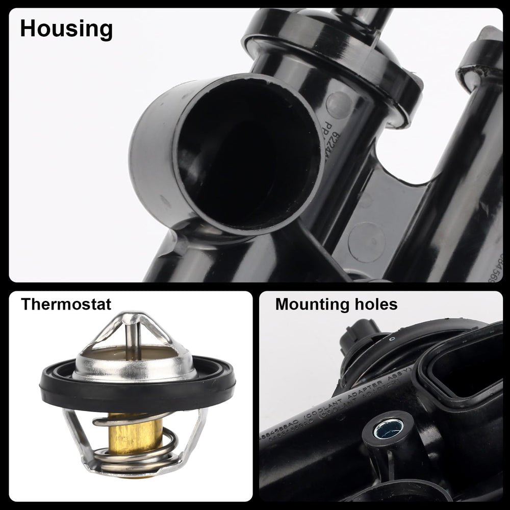 GZGN thermostat housing packaging and label showing included part identification