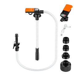 Gziyso front view of pump showing compact body and handle for easy transport